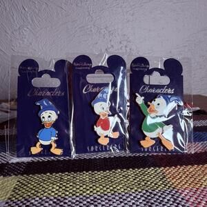WDI Huey Dewey Louie Characters in Sorcerer Hats Set LE 200 Disney Pins